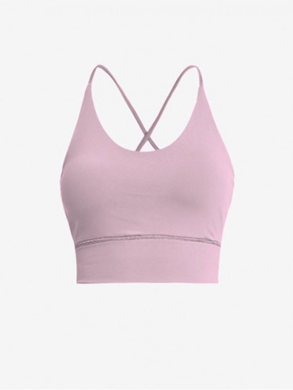 Quick Drying Criss Cross Backless Yoga Sports Bra