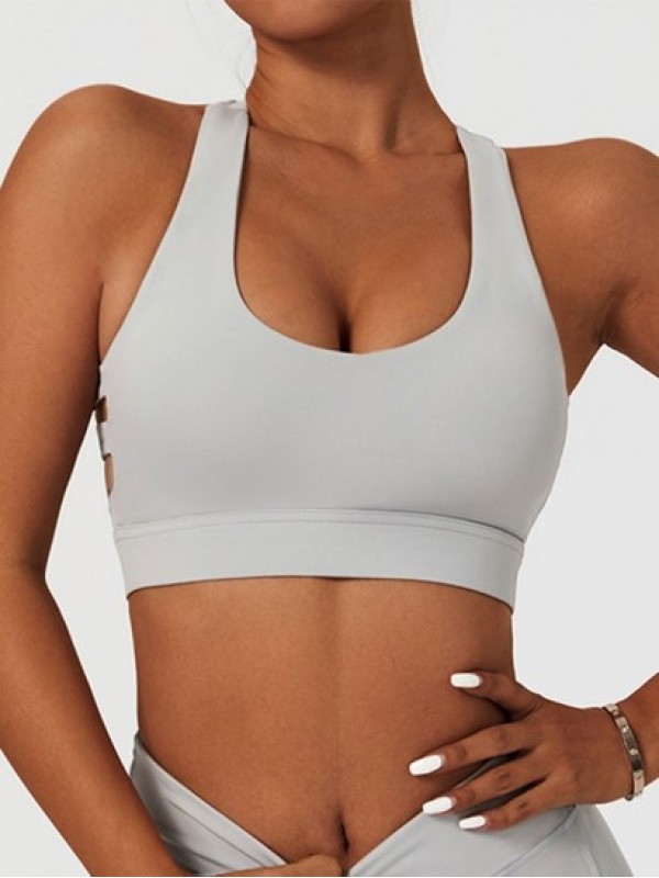 Racerback Padded Strappy Sports Bra