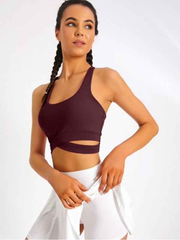 Racerback Criss Crosss Sport Yoga Bra