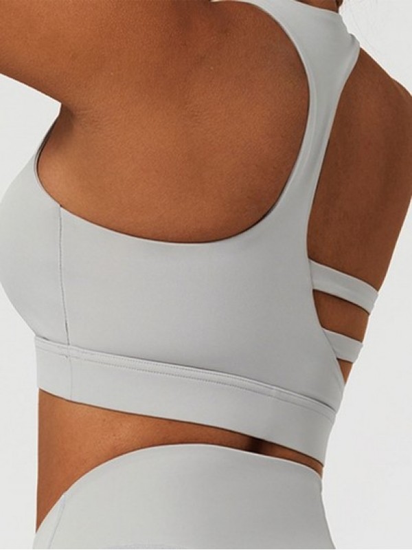 Racerback Padded Strappy Sports Bra