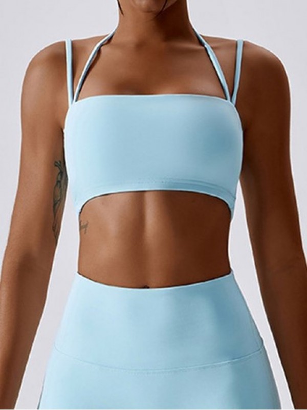 Halter Cami Seamless Padded Sports Bra