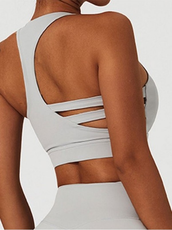 Racerback Padded Strappy Sports Bra